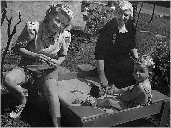 Ruth and her Mom with son Bob