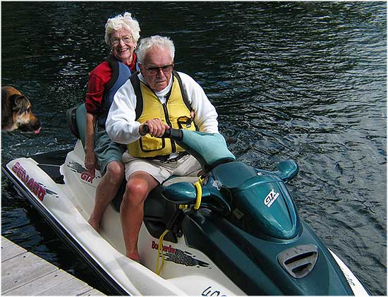 Jim and Norma on SeeDoo