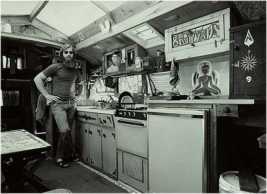 Tom in his Brown Bus